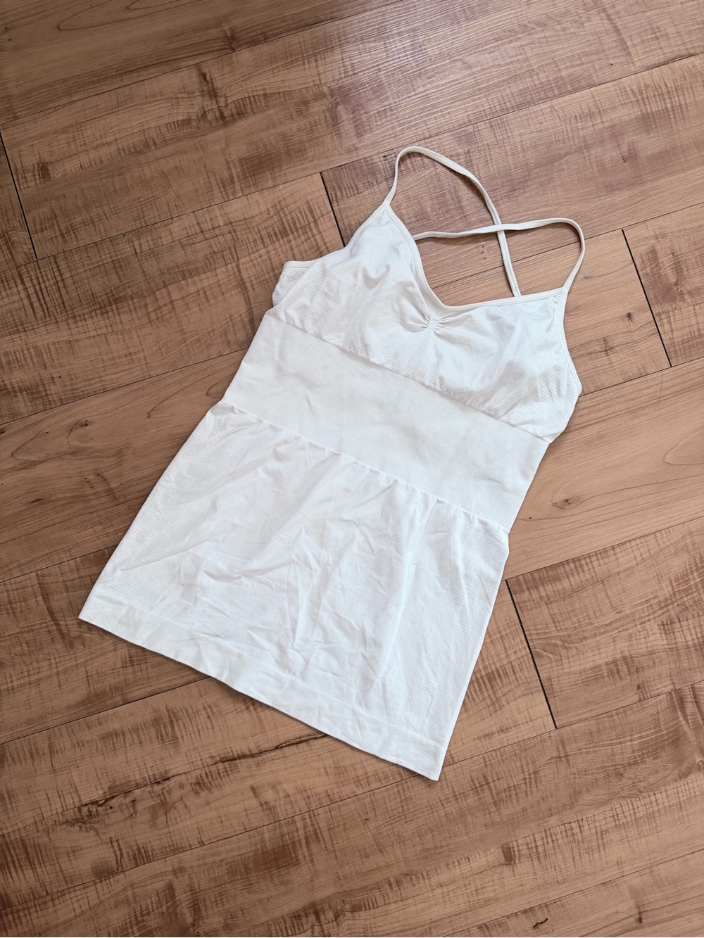 Adidas by Stella McCartney Ivory Athletic Tank Top
